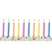 Partydeco PartyDeco Geburtstagskerzen Mix, 10er-Set 10 Stück Partydeco PartyDeco Geburtstagskerzen Mix, 10er-Set 10 Stück