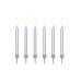 Partydeco PartyDeco Geburtstagskerzen Silber, 6er-Set 6 Stück Partydeco PartyDeco Geburtstagskerzen Silber, 6er-Set 6 Stück