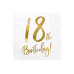 Partydeco PartyDeco Servietten 18th Birthday, 20er-Set 33 cm x 33 cm