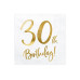 Partydeco PartyDeco Servietten 30th Birthday, 20er-Set 33 cm x 33 cm