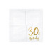 Partydeco PartyDeco Servietten 30th Birthday, 20er-Set 33 cm x 33 cm
