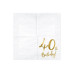 Partydeco PartyDeco Servietten 40th Birthday, 20er-Set 33 cm x 33 cm