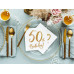 Partydeco PartyDeco Servietten 50th Birthday, 20er-Set 33 cm x 33 cm