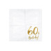 Partydeco PartyDeco Servietten 60th Birthday, 20er-Set 33 cm x 33 cm