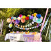 Partydeco Girlande Happy Birthday farbig, 163 x 12 cm