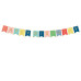 Partydeco Girlande Happy Birthday farbig, 15 x 175 cm