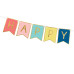 Partydeco Girlande Happy Birthday farbig, 15 x 175 cm