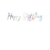 Partydeco Girlande Happy Birthday mehrfarbig, 16.5 x 62 cm