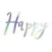 Partydeco Girlande Happy Birthday mehrfarbig, 16.5 x 62 cm