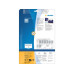 HERMA Silberfarbene Folie A4, 63,5 x 29,6 mm 675 Etiketten