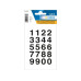 Herma Stickers Zahlen transparent schwarz 2 Bl. 2 Blatt / 40 Sticker