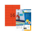 HERMA Farbige Etiketten A4, 105 x 37 mm, rot, 1600 Etiketten