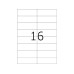 HERMA Farbige Etiketten A4, 105 x 37 mm, rot, 1600 Etiketten