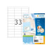 HERMA Premium Etiketten A4, 66 x 25,4 mm, weiss, 3300 Etiketten