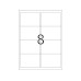 HERMA Neonetiketten A4, 99,1 x 67,7 mm, leuchtrot, 160 Etiketten