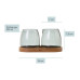 AdHoc Milch- und Zucker-Set Yuna, Glas / Akazienholz AdHoc Milch- und Zucker-Set Yuna, Glas / Akazienholz