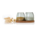 AdHoc Milch- und Zucker-Set Yuna, Glas / Akazienholz AdHoc Milch- und Zucker-Set Yuna, Glas / Akazienholz