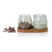 AdHoc Milch- und Zucker-Set Yuna, Glas / Akazienholz AdHoc Milch- und Zucker-Set Yuna, Glas / Akazienholz
