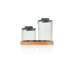 AdHoc Milch- und Zuckerset Impact, Edelstahl, Grau, 3-teilig AdHoc Milch- und Zuckerset Impact, Edelstahl, Grau, 3-teilig