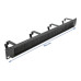 Delock Bürstenleiste 19 Rack, Schwarz