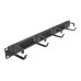 Delock Bürstenleiste 19 Rack, Schwarz