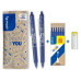 Pilot FriXion Ball Clicker 0.35 mm; Medium (M); 0.7 mm, Blau