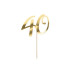 Partydeco 40 Gold Papier Holz Partydeco 40 Gold Papier Holz
