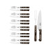 Tramontina Polywood Silber/Braun