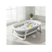 relaxdays Babybadewanne Hellgrau/Weiss