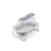 relaxdays Babybadewanne Hellgrau/Weiss
