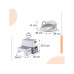 relaxdays Kindertoilettensitz mit Tritthocker, Kunststoff, Weiss Grau relaxdays Kindertoilettensitz mit Tritthocker, Kunststoff, Weiss Grau