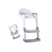relaxdays Toilettentrainer mit Treppe Kunststoff Grau Weiss relaxdays Toilettentrainer mit Treppe Kunststoff Grau Weiss