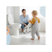 relaxdays Toilettentrainer mit Treppe Kunststoff Grau Weiss relaxdays Toilettentrainer mit Treppe Kunststoff Grau Weiss
