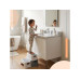 relaxdays Tritthocker Grau/Weiss