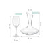 relaxdays Weingläser-Set mit Karaffe 330 ml, 1 Stück, Transparent relaxdays Weingläser-Set mit Karaffe 330 ml, 1 Stück, Transparent