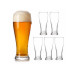 relaxdays Bierglas 460 ml, 6 Stück, Transparent