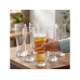 relaxdays Bierglas 460 ml, 6 Stück, Transparent