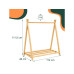 relaxdays Kindergarderobe x , Braun relaxdays Kindergarderobe x , Braun