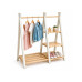 relaxdays Garderobenständer x , Weiss/Braun relaxdays Garderobenständer x , Weiss/Braun