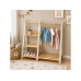 relaxdays Garderobenständer x , Weiss/Braun relaxdays Garderobenständer x , Weiss/Braun