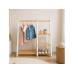 relaxdays Garderobenständer x , Weiss/Braun relaxdays Garderobenständer x , Weiss/Braun