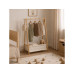 relaxdays Kindergarderobe x , Weiss/Braun relaxdays Kindergarderobe x , Weiss/Braun