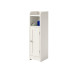 relaxdays Badschrank 18 x 80 cm, Weiss/Silber relaxdays Badschrank 18 x 80 cm, Weiss/Silber