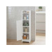 relaxdays Badschrank 18 x 80 cm, Weiss/Silber relaxdays Badschrank 18 x 80 cm, Weiss/Silber