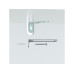 relaxdays Badschrank 18 x 80 cm, Weiss/Silber relaxdays Badschrank 18 x 80 cm, Weiss/Silber