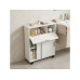 relaxdays Nischenwagen 17 x 67 cm, Weiss relaxdays Nischenwagen 17 x 67 cm, Weiss