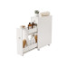 relaxdays Nischenwagen 16 x 62 cm, Weiss relaxdays Nischenwagen 16 x 62 cm, Weiss
