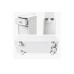 relaxdays Nischenwagen 16 x 62 cm, Weiss relaxdays Nischenwagen 16 x 62 cm, Weiss