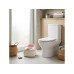 relaxdays Dino 4-in-1 Kunststoff Weiss Rosa relaxdays Dino 4-in-1 Kunststoff Weiss Rosa