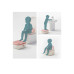 relaxdays Dino 4-in-1 Kunststoff Weiss Rosa relaxdays Dino 4-in-1 Kunststoff Weiss Rosa
